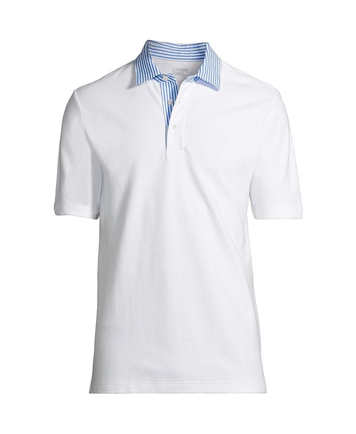 Lands' End Men's Seersucker Collar Comfort First Mesh Polo & Reviews