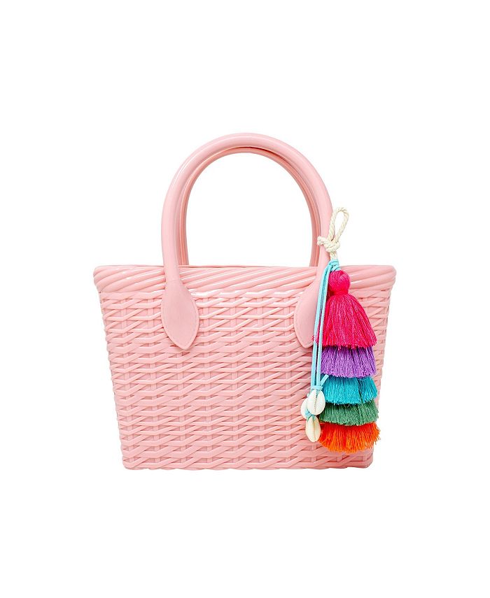 Tiny Treats Girl s Pink Tiny Jelly Weave Tote Bag Macy s