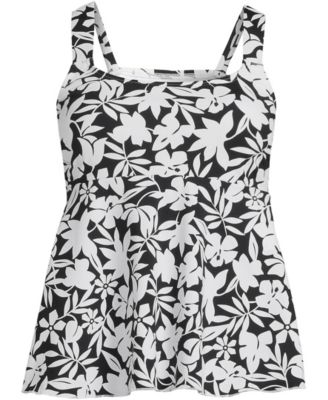 Women's DDD-Cup Flutter Scoop Neck Tankini Top