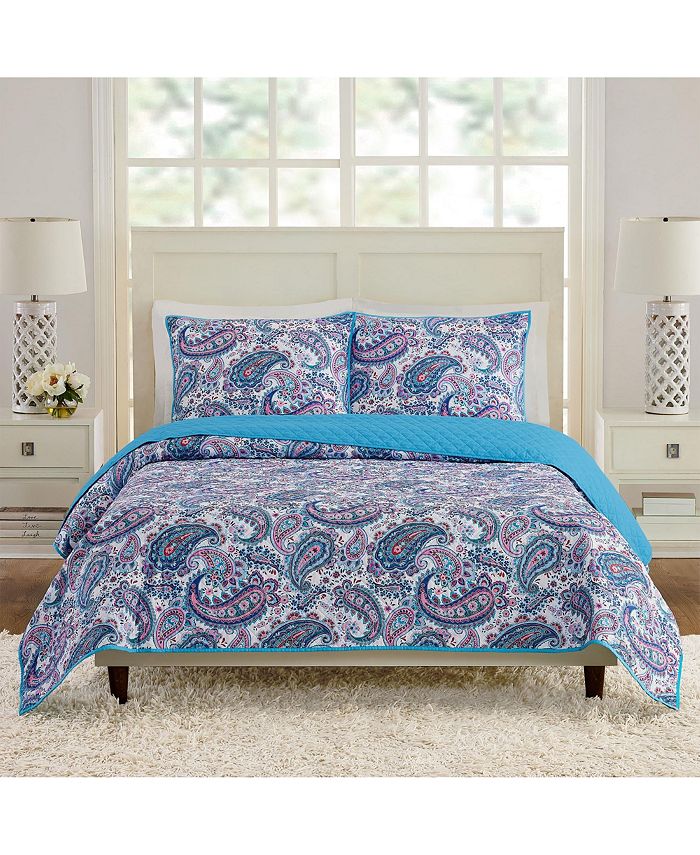 Vera Bradley Haymarket Paisley 3Piece Quilt Set, Full/Queen Macy's