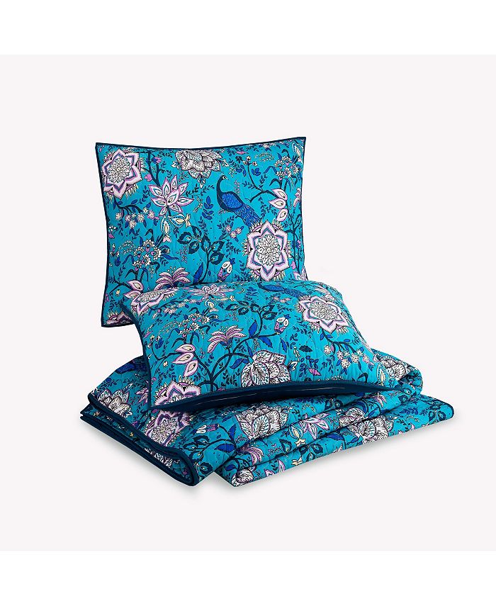 Vera Bradley Peacock Garden 3Piece Quilt Set, Full/Queen Macy's