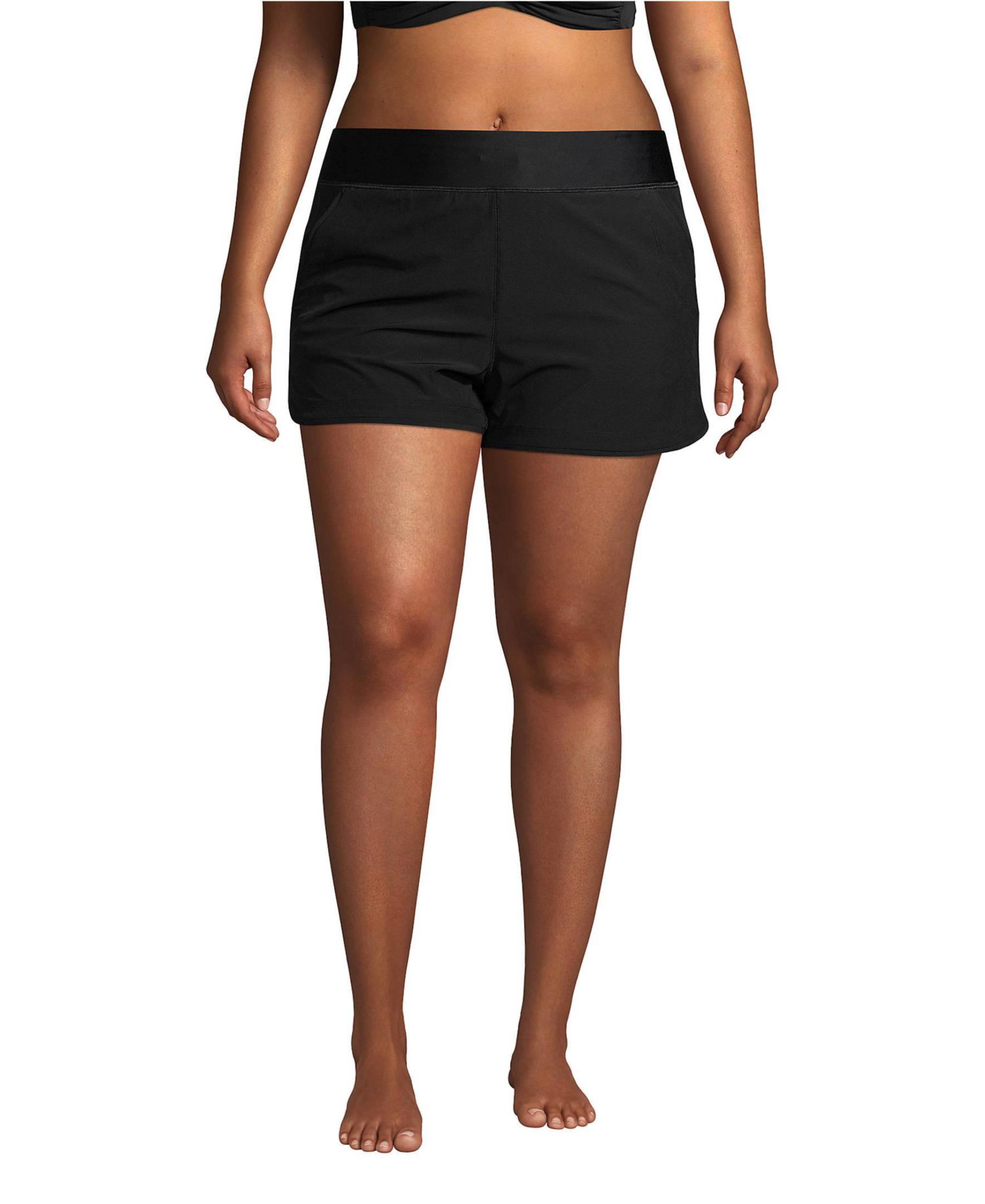 Plus Size SunShade UPF 50 3" Board Shorts with Panty