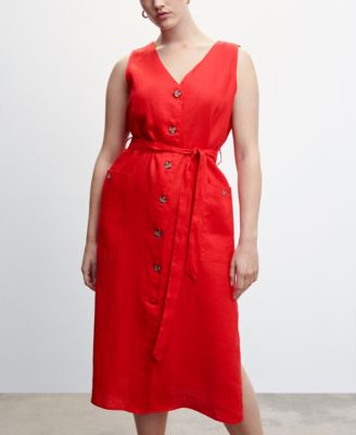 Women's Linen Shirty Dress