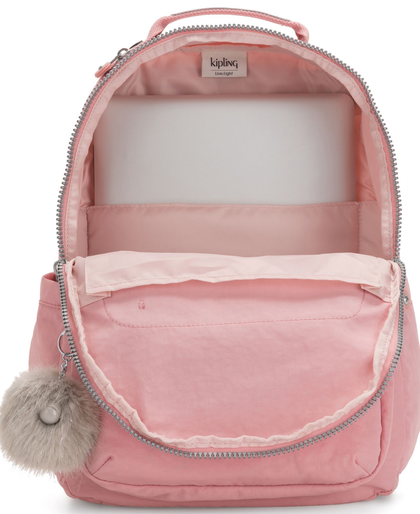 Рюкзак Kipling Seoul Medium 15" Laptop, цвет: Розовый — фото 2