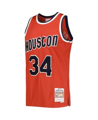 Mitchell & Ness Men's Hakeem Olajuwon Red Houston Rockets Hardwood ...