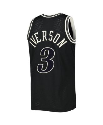 Men's Mitchell & Ness Allen Iverson Black Philadelphia 76ers