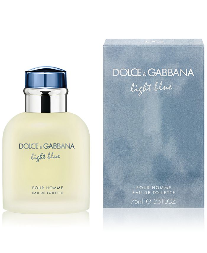 Dolce&Gabbana Men's Light Blue Pour Homme Eau de Toilette Spray, 2.5 oz ...
