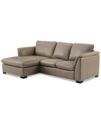 Furniture CLOSEOUT Arond 97 2 Pc. Leather Sectional with Chaise Created for Macy s Macy s