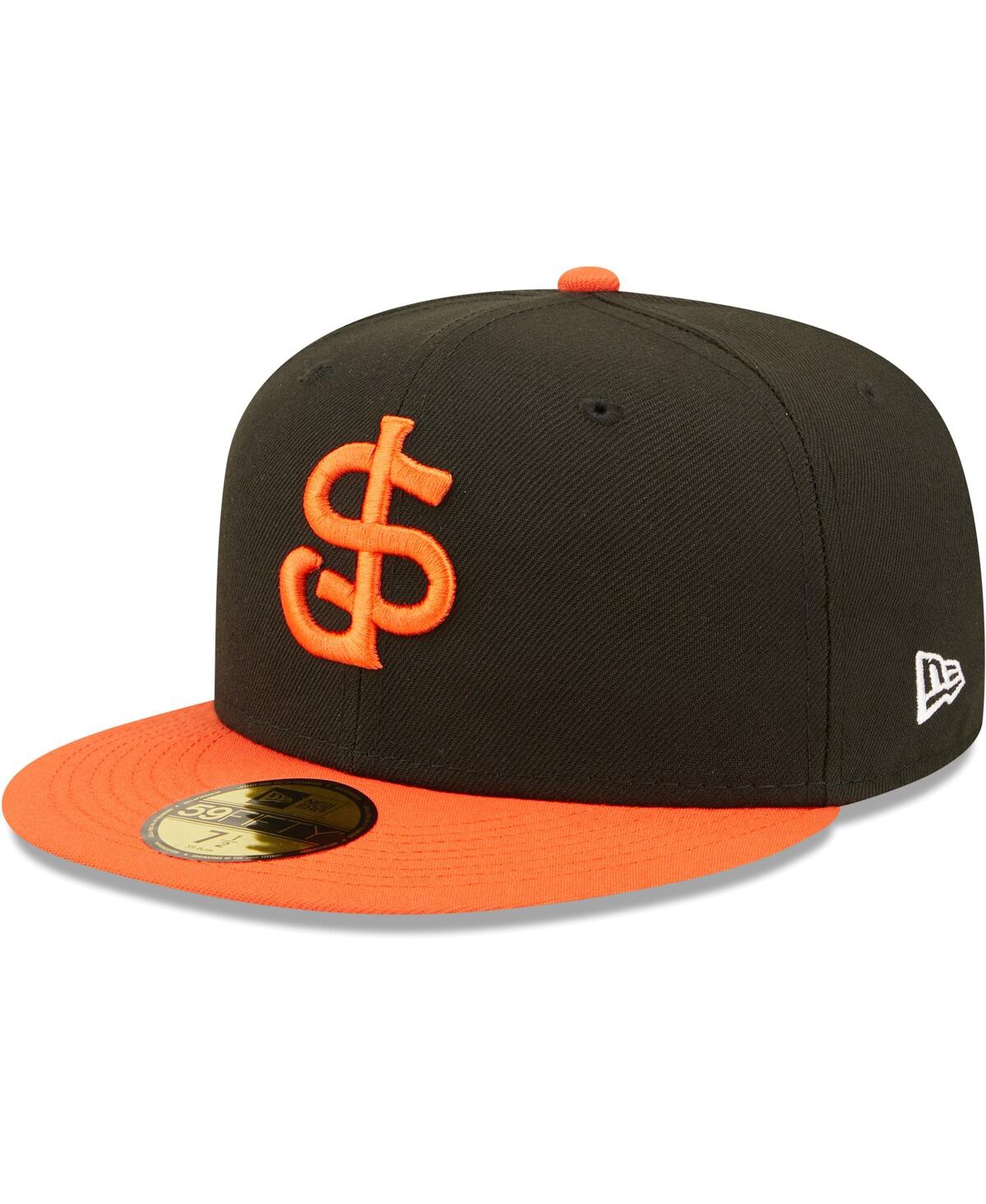 NEW ERA MEN'S NEW ERA BLACK SAN JOSE GIANTS AUTHENTIC COLLECTION TEAM HOME 59FIFTY FITTED HAT