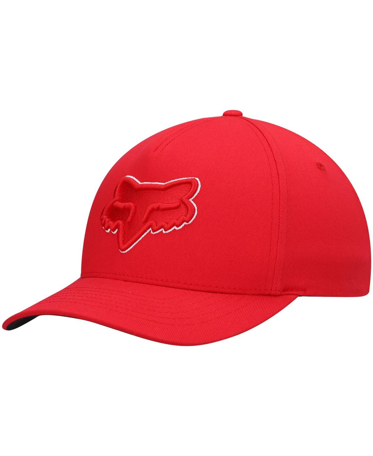 Fox Men's  Red Epicycle 2.0 Logo Flex Hat