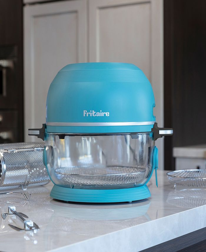 Fritaire Self Cleaning Glass Bowl Air Fryer Set, 4 Piece Midnight Macy's