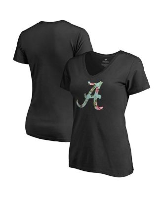 Women's Black Alabama Crimson Tide Lovely V-Neck T-shirt