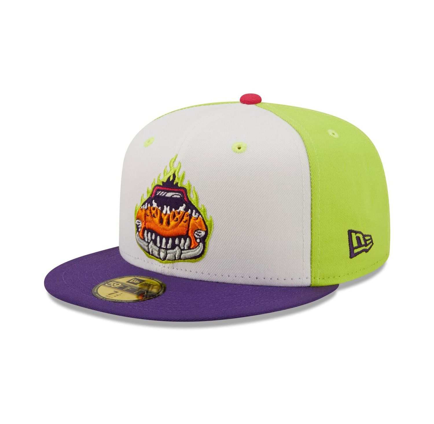 Men's White, Purple Bolidos de Bowling Green Copa De La Diversion 59FIFTY Fitted Hat