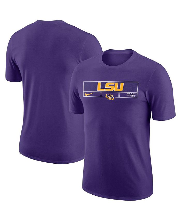 Nike Men's Purple LSU Tigers Wordmark Stadium T-shirt - Macy's