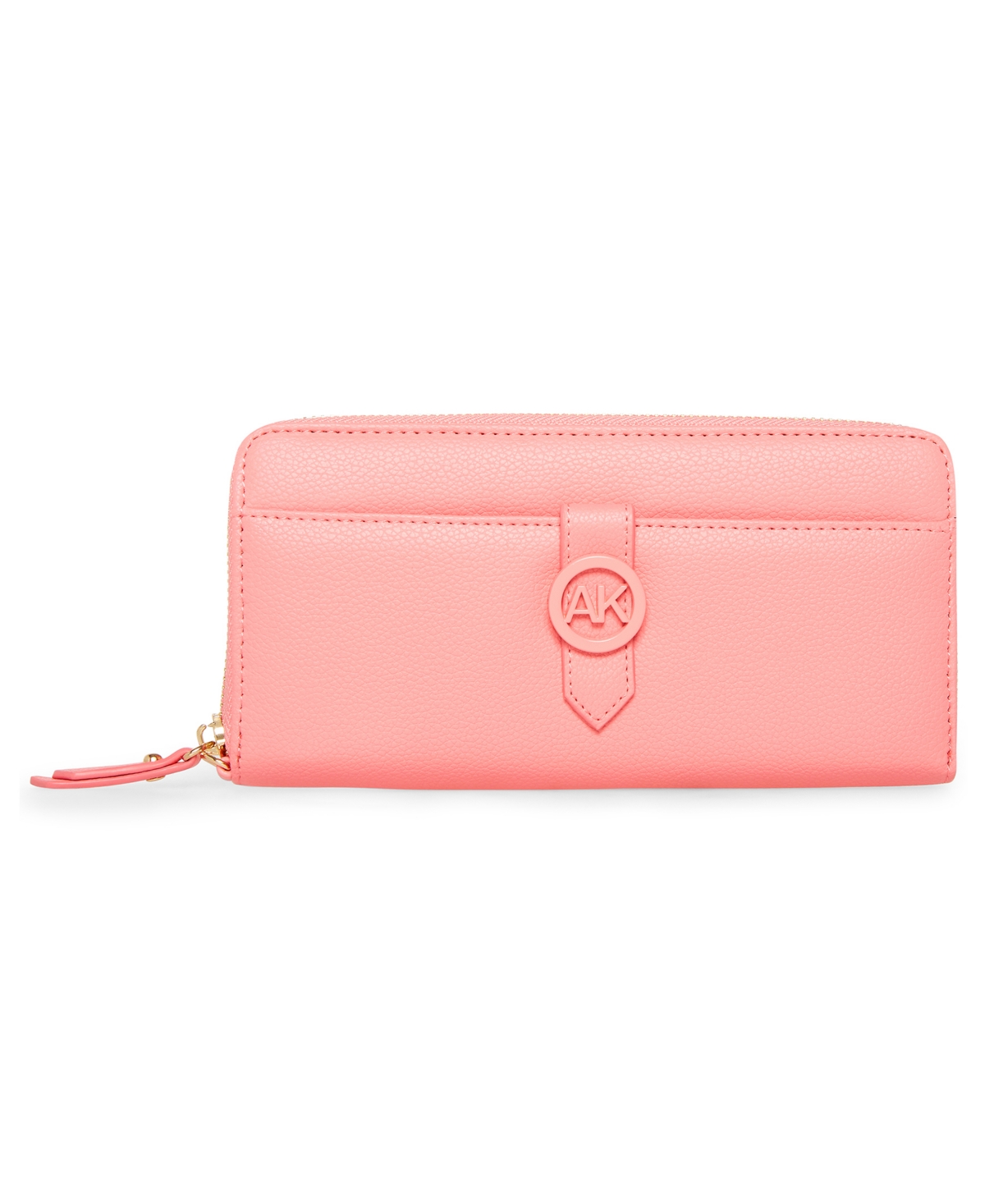 Anne Klein Boxed Slim Zip Wallet With Detachable Wristlet In Pink-
