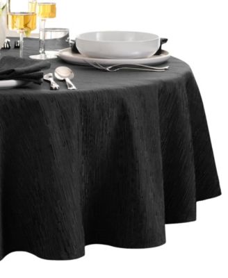 Continental Solid Texture Water and Stain Resistant Tablecloth, 70" Round