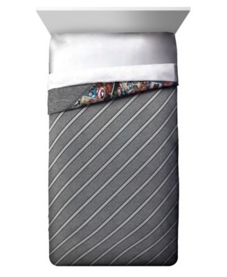 Marvel Comics 80th Anniversary Full/Queen Comforter Sham Set, 3 Pieces