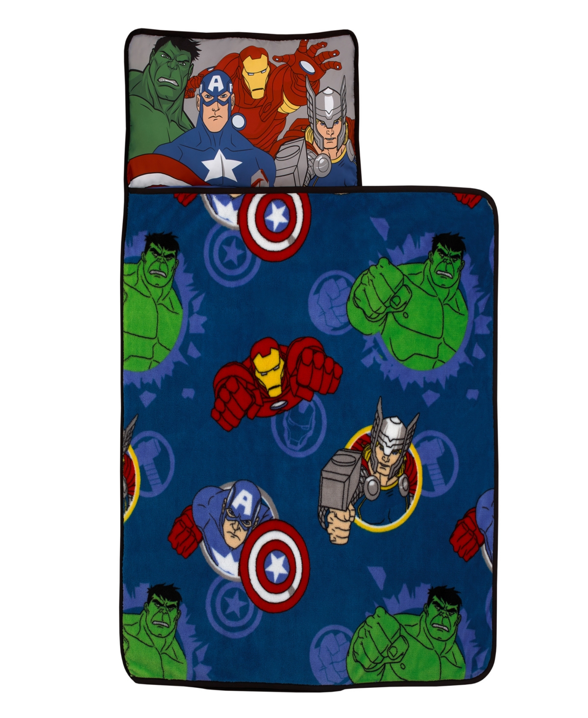 Marvel Avengers Fight The Foes Nap Mat Bedding In Blue