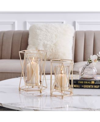 Prism Warm Hurricane 2-Piece Candle Holders Set