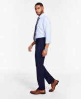 Tayion Collection Men's Classic-Fit Solid Suit Separates Pants - Dark Blue