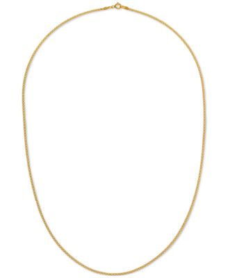 20" Bismark Link Chain Necklace (1-1/2mm) in 14k Gold