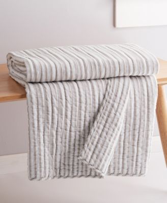 Tobago Stripe Reversible Quilted Throw, 50" x 60"