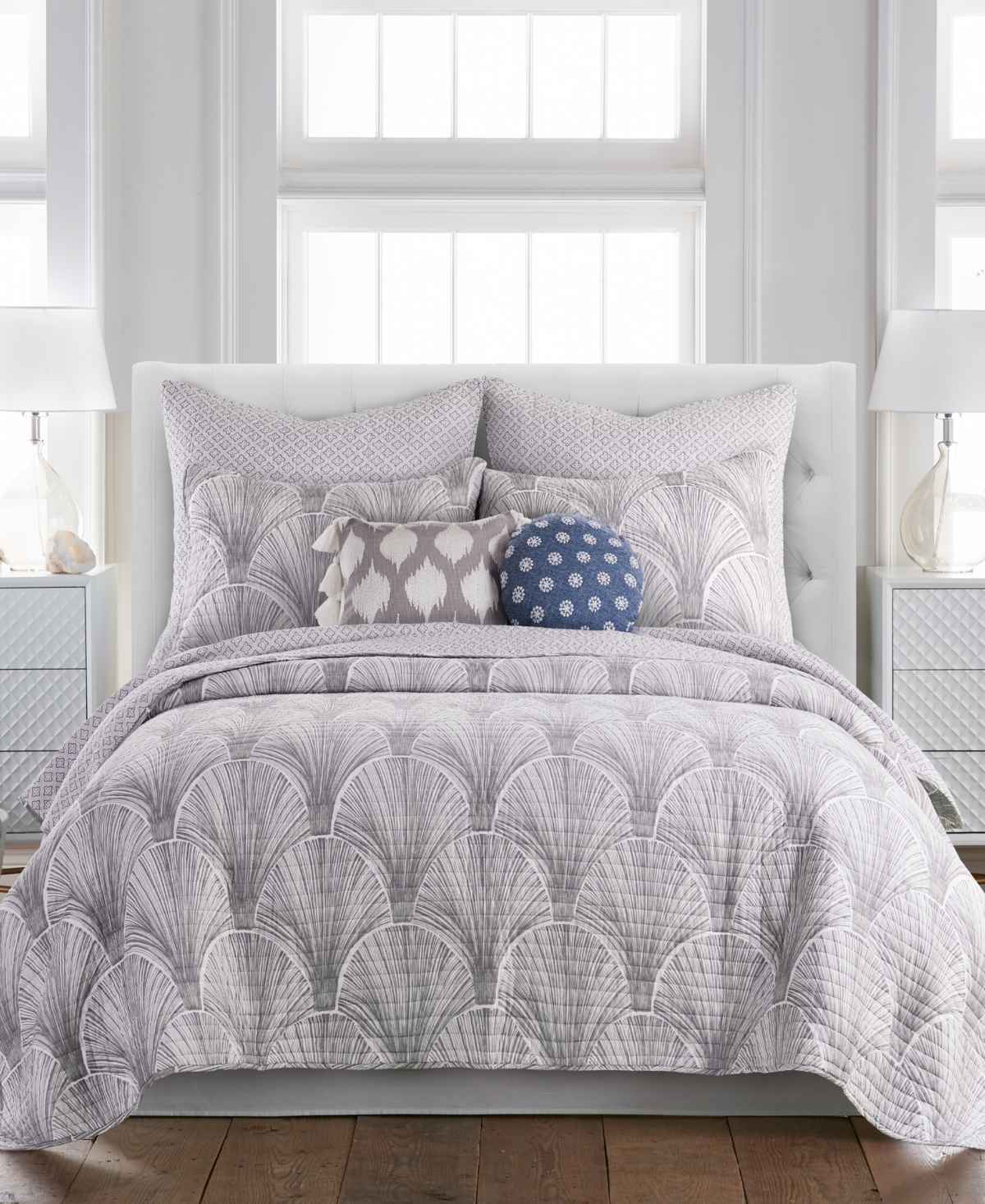 Levtex Wexford Reversible 3-pc. Quilt Set, King/california King In Gray