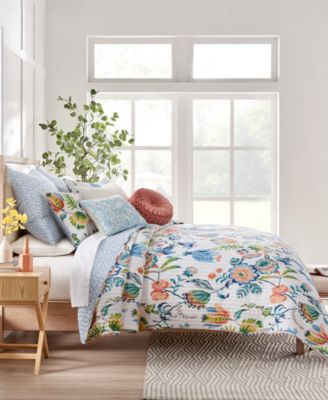 Eleni Vine Floral Reversible 2-Pc. Quilt Set, Twin/Twin XL