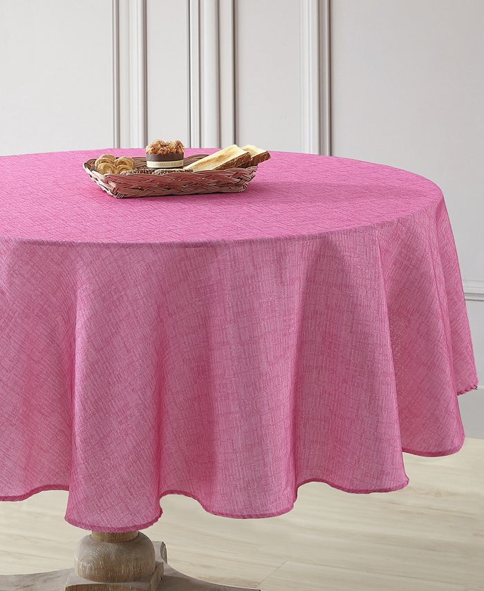 Laura Ashley Easy Care Tablecloth, 70" Round, Service for 6 Macy's