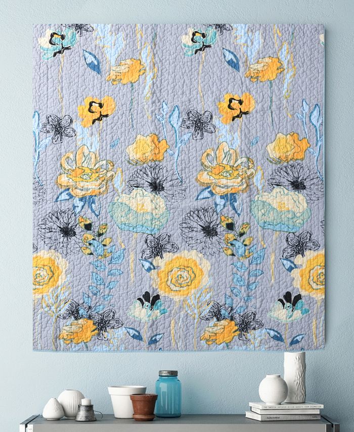 Greenland Home Fashions Watercolor Dream Quilted Throw, 50" x 60" Macy's