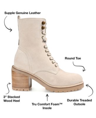 Women's Malle Lace Up Lug Sole Combat Booties