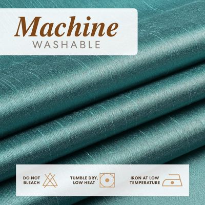 Montauk Accents 2 Pack Ultra Luxurious Faux Silk Sheer Grommet Top Curtain Panels