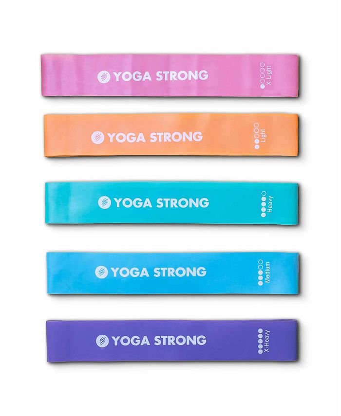 Yoga Strong Mini Resistance Bands for Strength & Mobility Training - Macy's