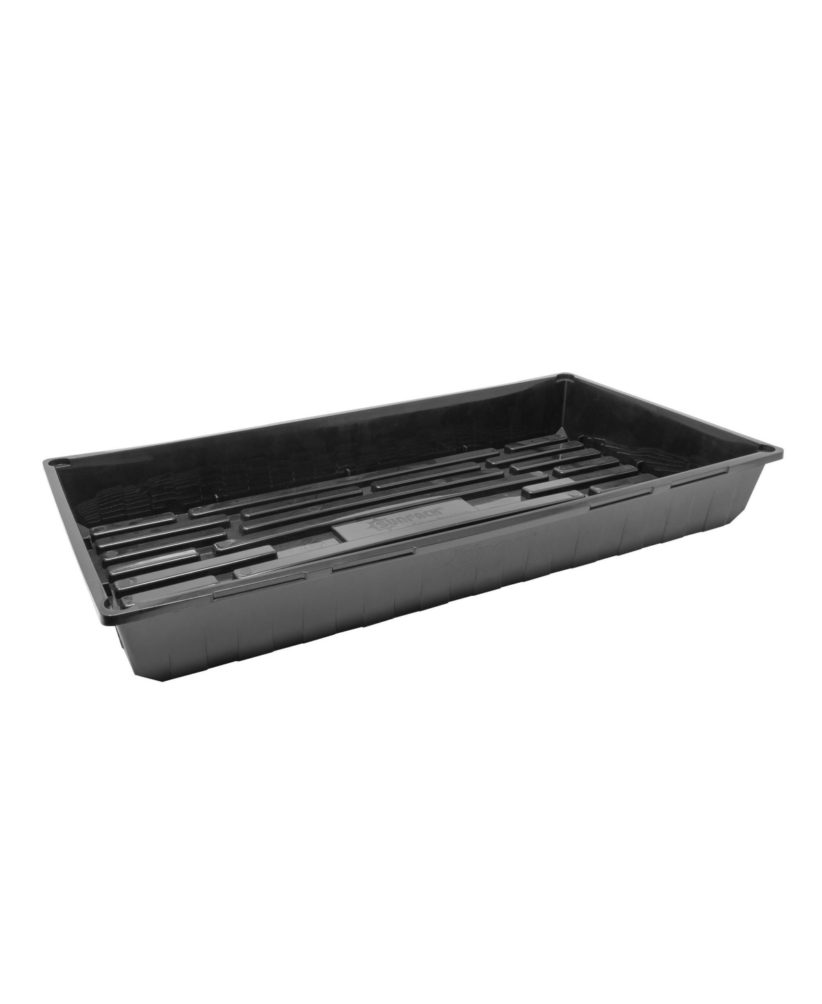Indoor Gardening Reinforced Plastic Seed Propagation Tray, 10 x 20 Inches, Black - Black