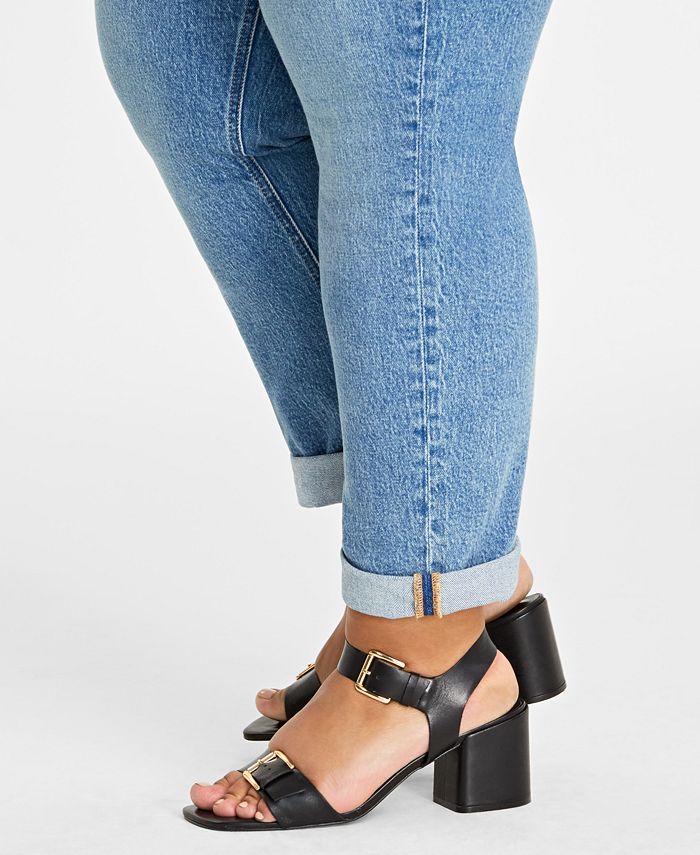 On 34th Plus Size High-Rise Straight-Leg Jeans, Regular and Short ...