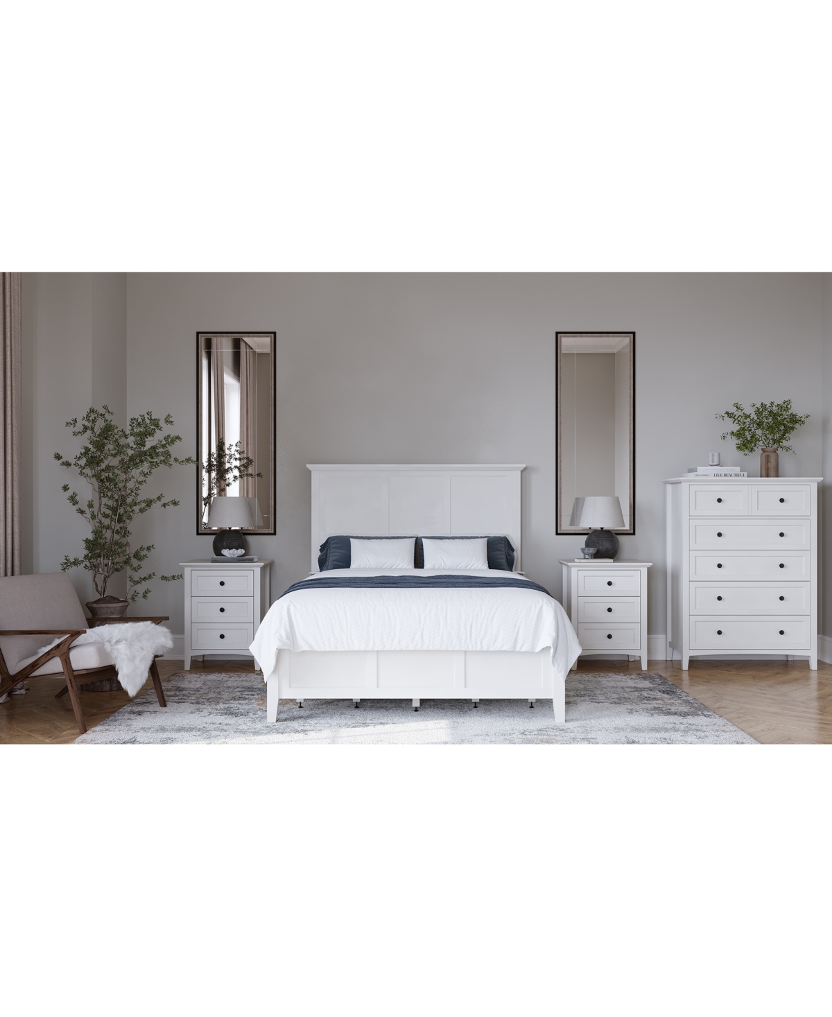 Shop Macy's Hedworth Queen Storage Bed In White