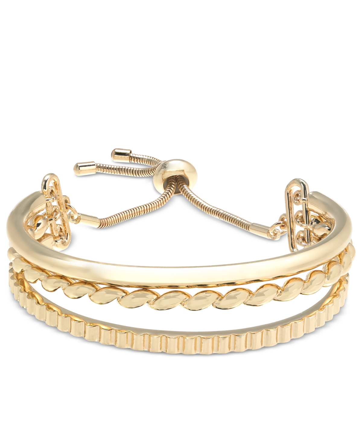 Gold-Tone Twisted Slider Bracelet, Created for Macy's - Gold