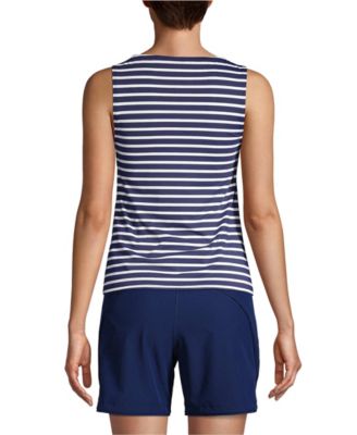 Women's DDD-Cup Chlorine Resistant High Neck UPF 50 Modest Tankini Swimsuit Top