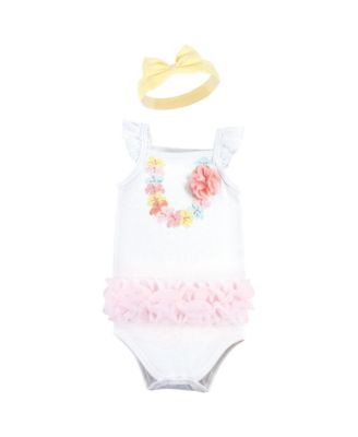 Treasure Sleeveless One-Piece with Matching Hairband