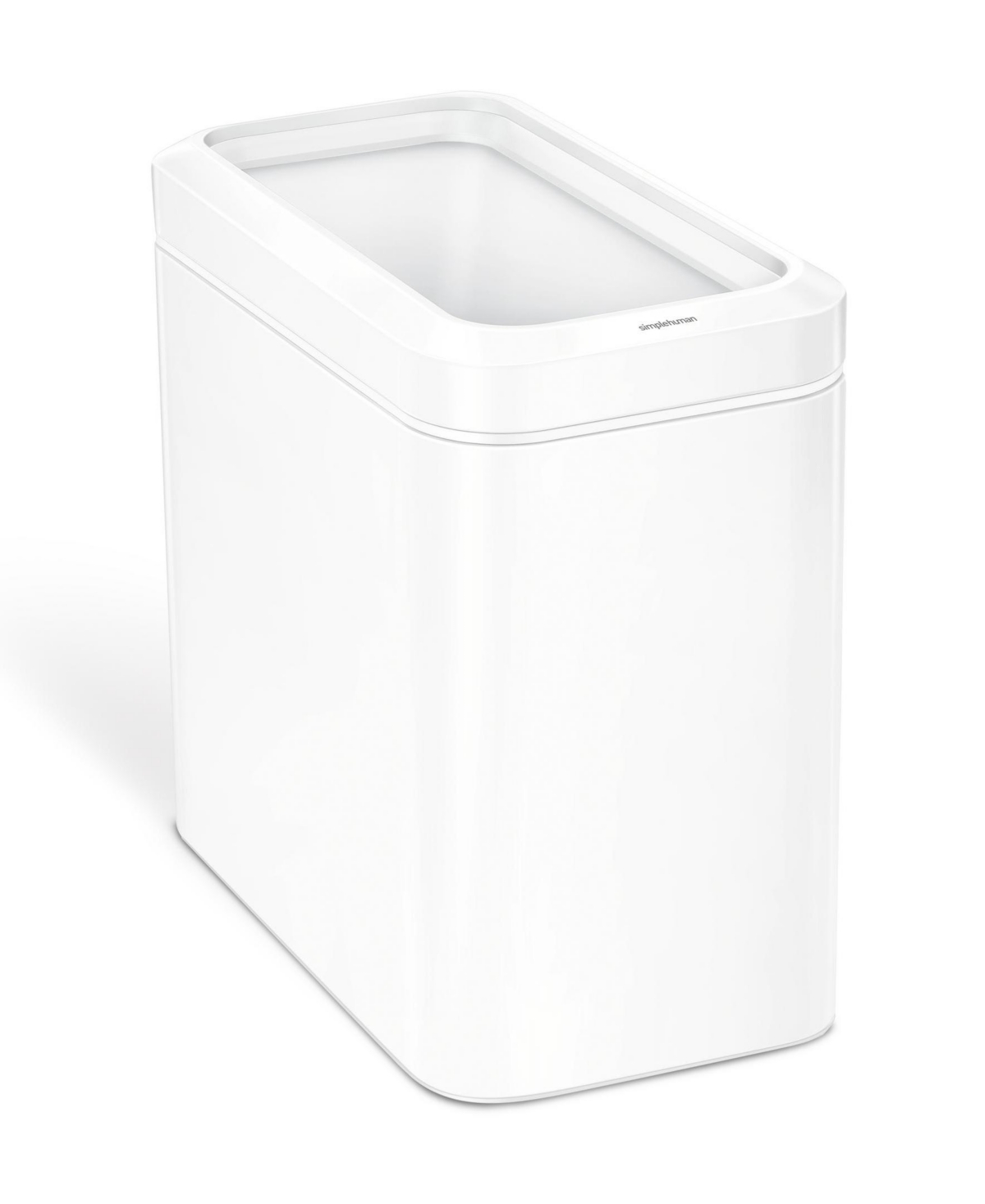 25L Slim Open Can - White Stainless Steel