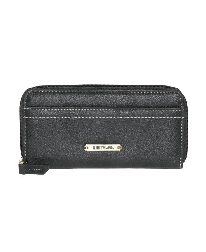 ROOTS Efficient and Fashionable: Ladies' Round Zipper Wallet - Macy's