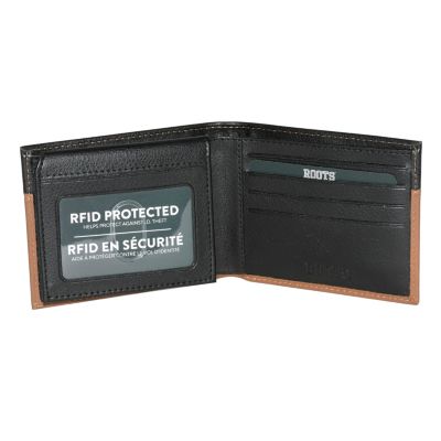 ROOTS Men's Men Slim Wallet with Flip Up Passcase