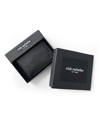 Club Rochelier Men's Leather Slim Fold Wallet - Macy's