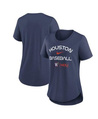 Houston Astros Nike Women's City Connect Tri-Blend T-Shirt - Navy