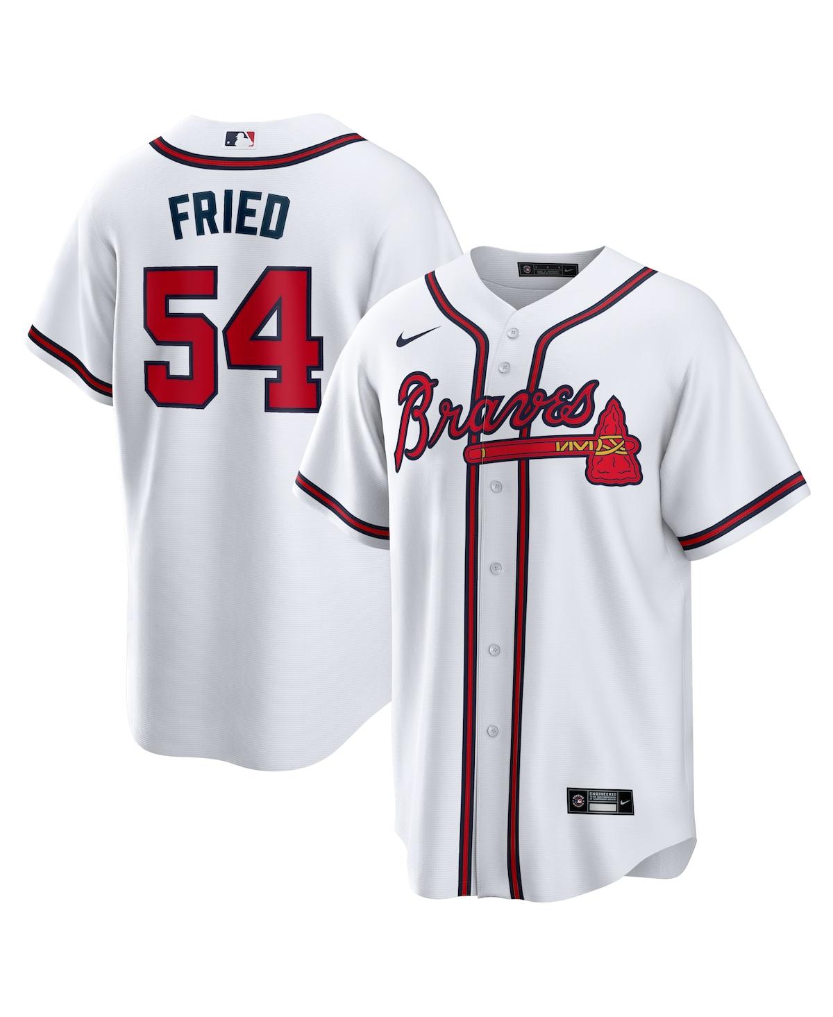 Men's Nike Max FriedAtlanta Braves Home Replica Player Jersey - White