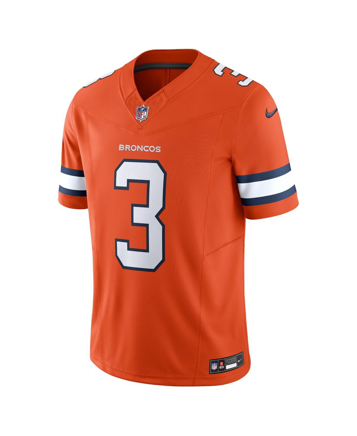 Men's Nike Russell WilsonDenver Broncos Vapor F.u.s.e. Limited Jersey - Orange
