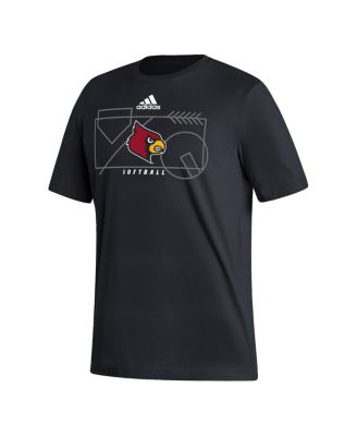 Men's Black Louisville Cardinals Locker Lines Softball Fresh T-shirt