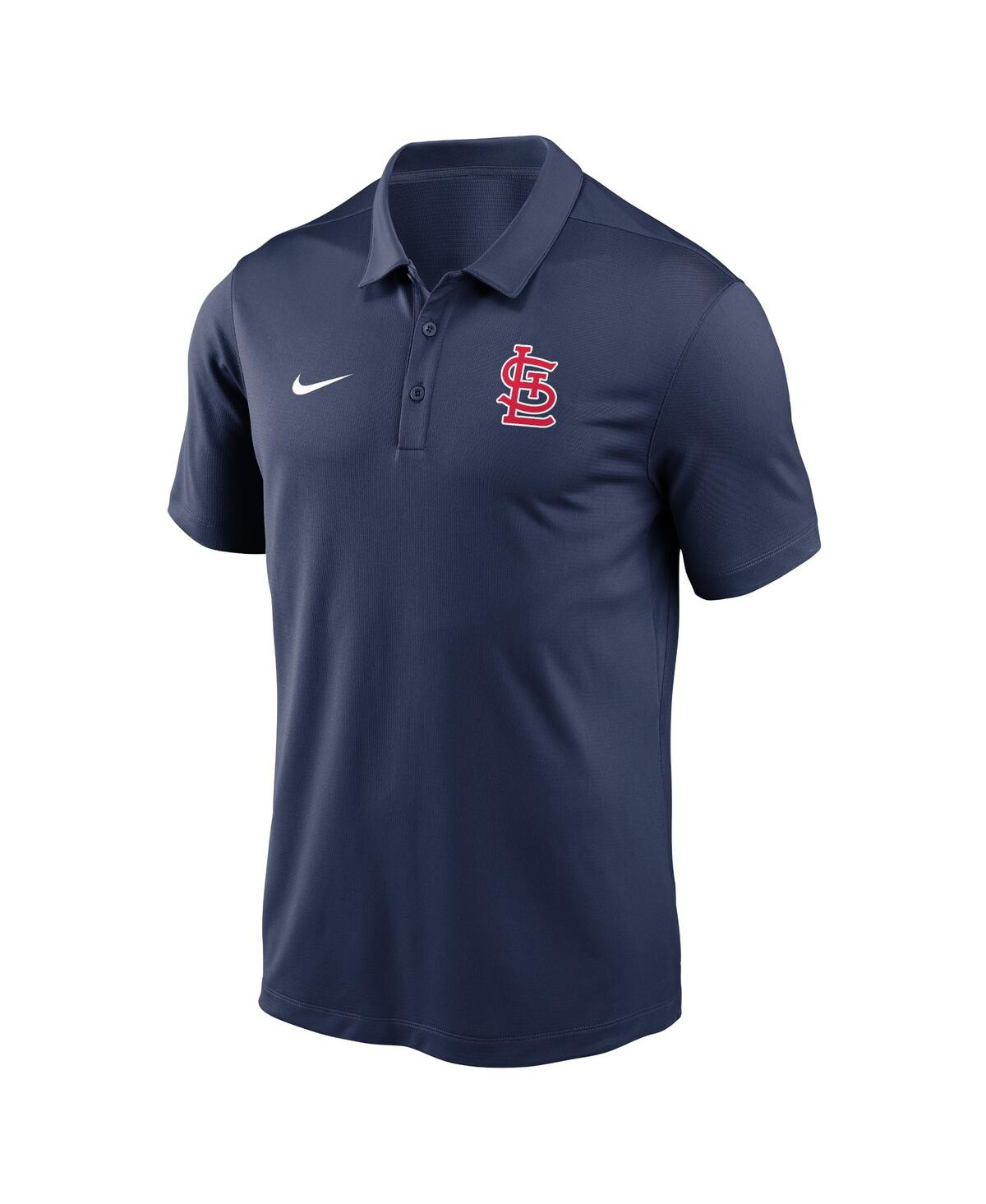 Shop Nike Men's  Navy St. Louis Cardinals Agility Performance Polo Shirt