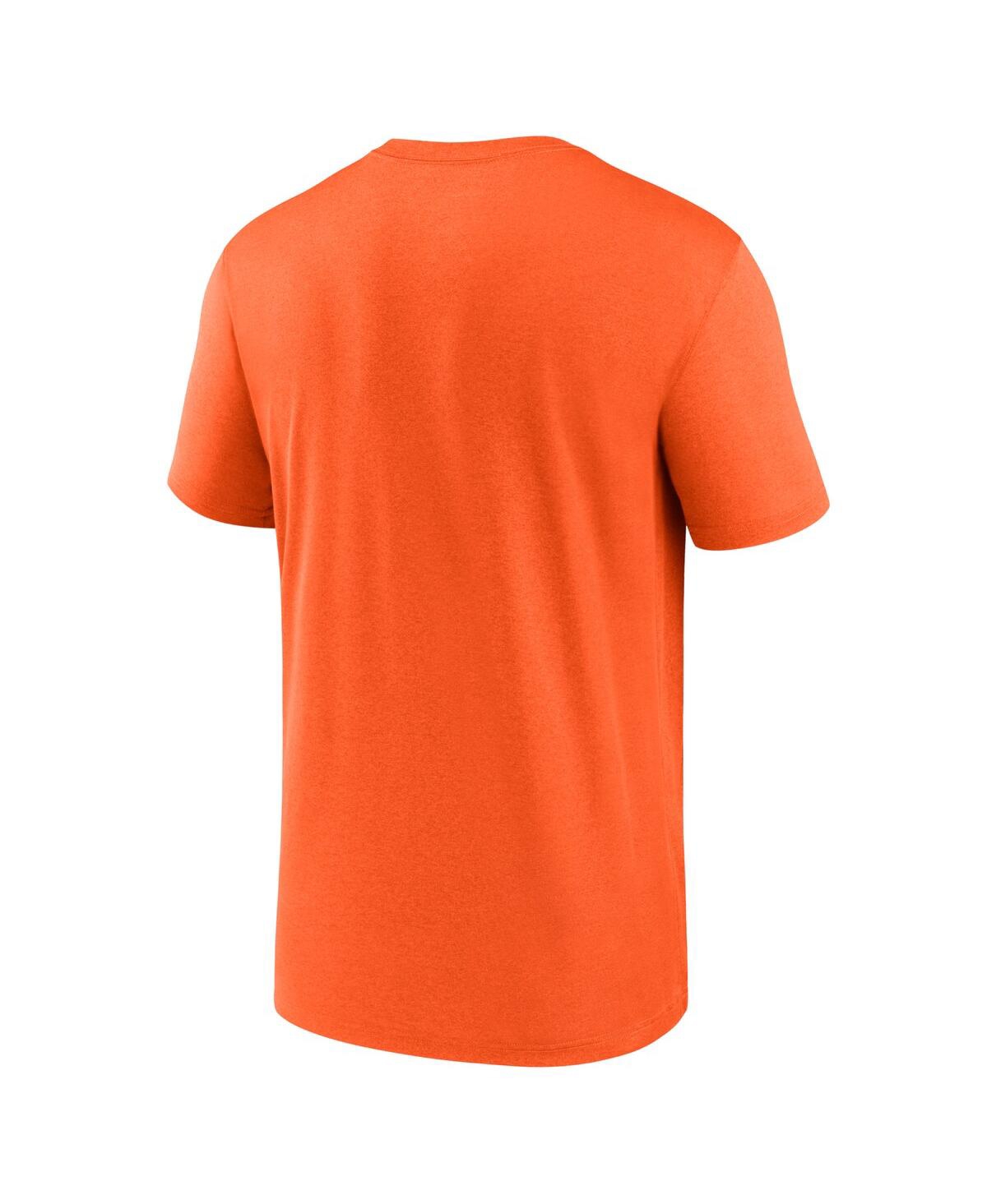 Shop Nike Men's  Orange Denver Broncos Legend Logo Performance T-shirt