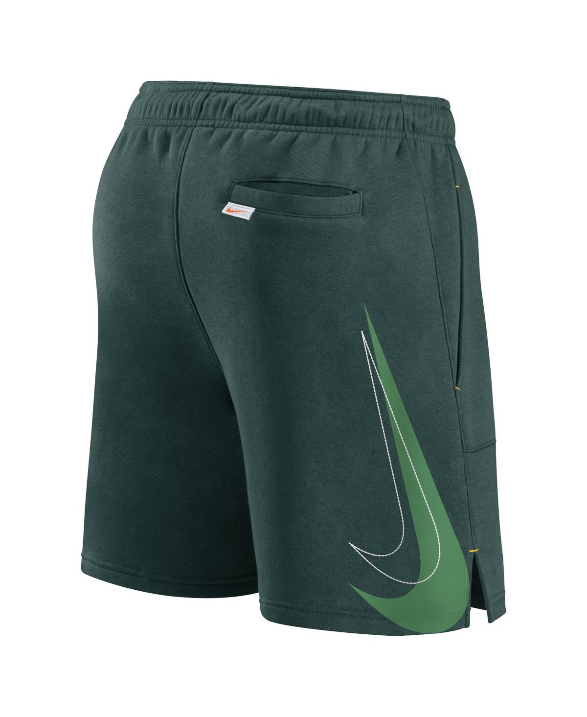 Shop Nike Men's  Green Oakland Athletics Statement Ball Game Shorts